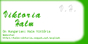 viktoria halm business card