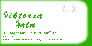 viktoria halm business card